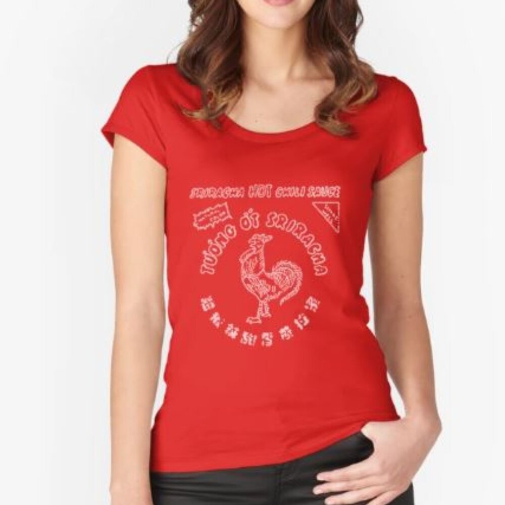 Sriracha t-shirt, Small, Red